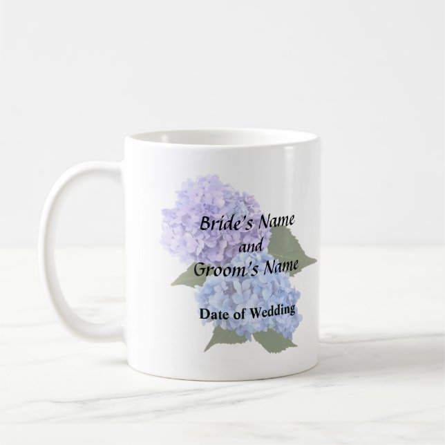 Mug Deux Hydrangea Lavender et Blue (Gauche)