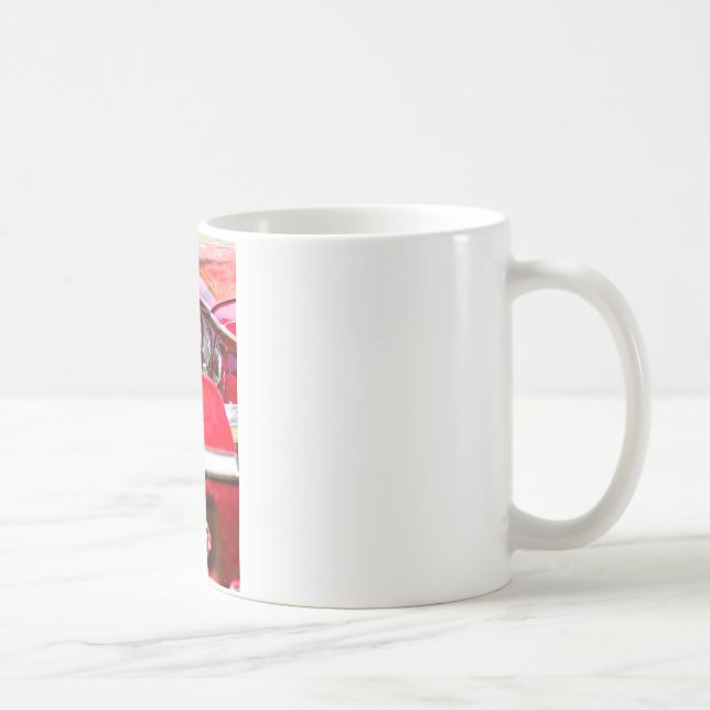 Mug Deux impalas rouges de Chevy avec des lumières (Droite)