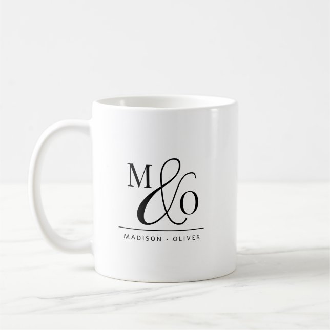 Mug Deux Mariage monogramme (Gauche)