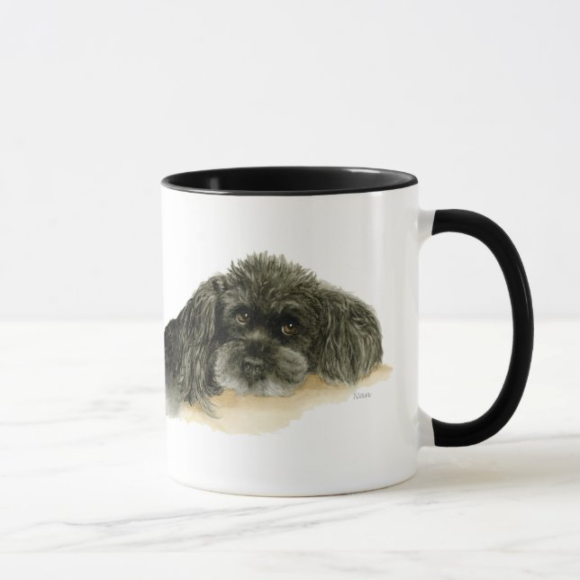 Mug Deux mignons canicules noires (Droite)
