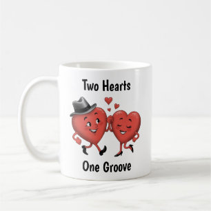 Mug Deux mignons Coeurs d'amour Valentine's