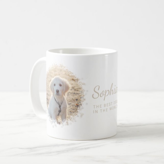 Mug Deux modèles de photo de compagnie personnalisés e (Devant gauche)