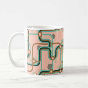 Mug Deux motifs sans couture dans des couleurs différe
