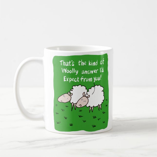 Mug Deux moutons qui bavardent dans un champ (Gauche)