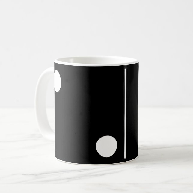 Mug Deux Musique Black Domino (Devant gauche)