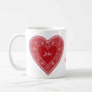 Mug Deux Noms - Deux Coeurs Sois Ma Valentine