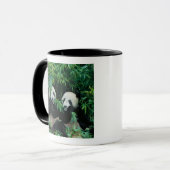 Mug Deux pandas mangeant le bambou ensemble, Wolong, 2 (Devant gauche)