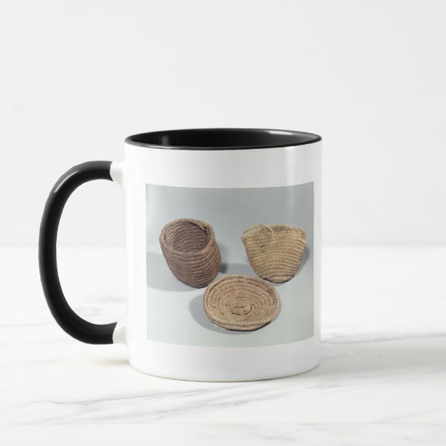 Mug Deux paniers et une couverture (frondes tissées de (Gauche)