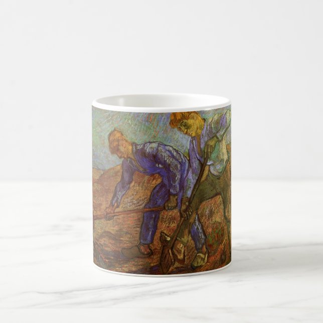 Mug Deux paysans creusant par Vincent van Gogh (Centre)
