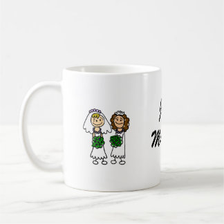 Mug Deux petites jeunes mariées mignonnes