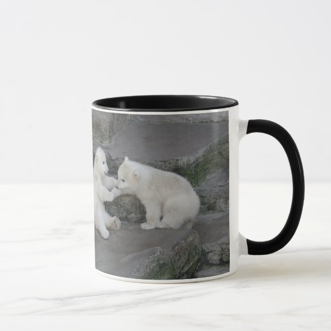Mug Deux petits animaux d'ours blanc (Droite)