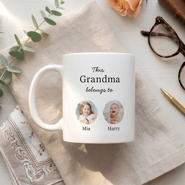 Mug Deux petits-enfants Personnalisés  (Créateur téléchargé)