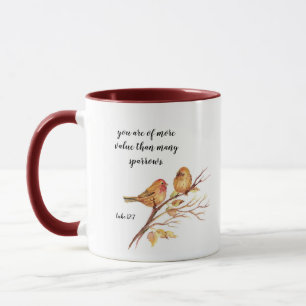 Mug Deux Petits Éperviers Bible Verse Inspiration