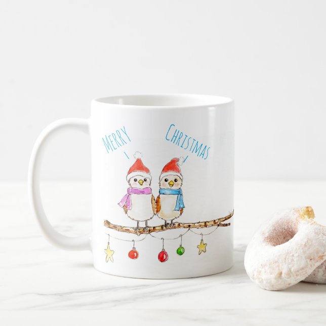 Mug Deux petits oiseaux  (Avec donut)