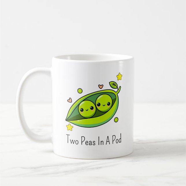 Mug Deux petits pois dans une cosse (Gauche)