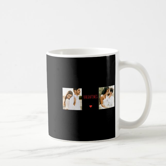 Mug Deux Photos Joyeuse Saint-Valentin Couple Cadeau T (Droite)