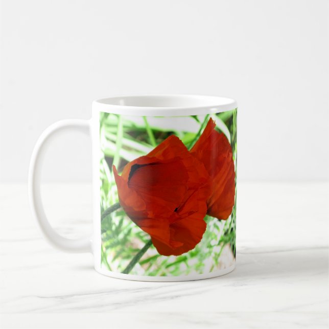 Mug Deux Photos Orientales Fleur Photo (Gauche)