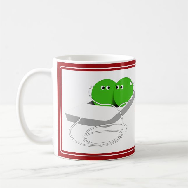 Mug Deux pois dans une cosse (Gauche)