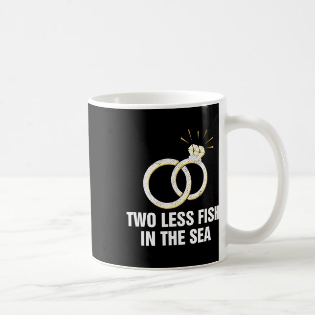 Mug Deux Poissons de Moins Dans La Mer Pun de Mariage  (Droite)