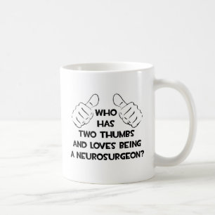 Mug Deux pouces et des amours Être un neurochirurgien