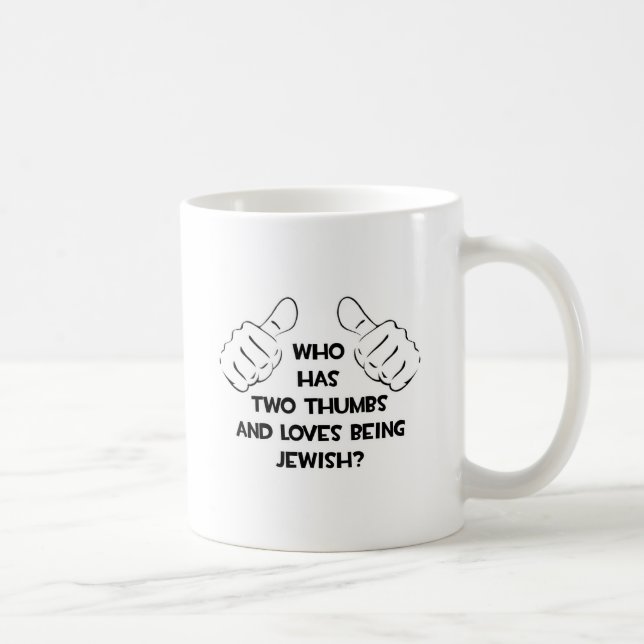 Mug Deux pouces .. Juif (Droite)