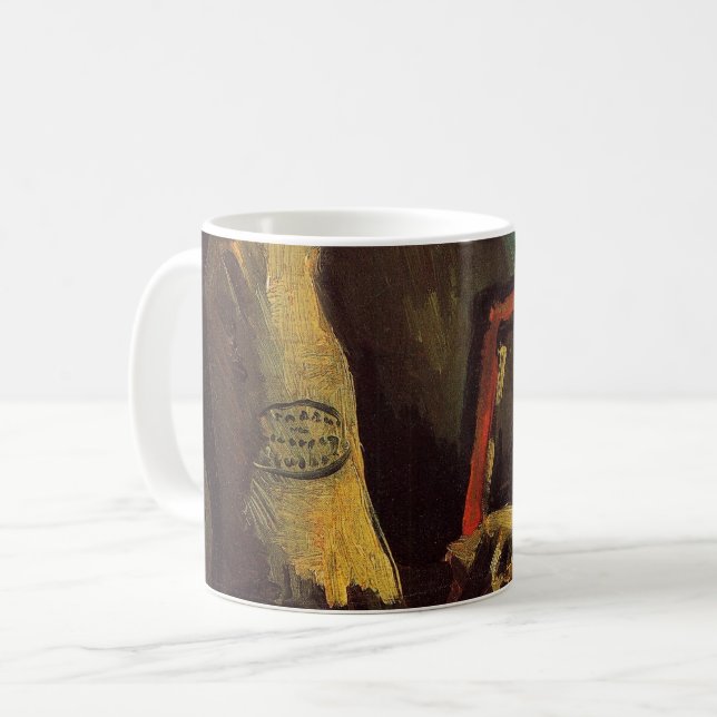 Mug Deux sacs et une bouteille par Vincent van Gogh (Devant gauche)
