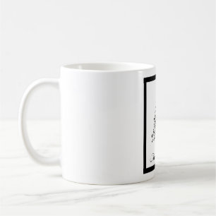 Mug Deux sapins minimalistes noirs et blancs de Noël