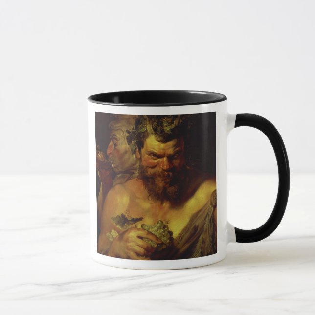 Mug Deux satyres (huile sur le panneau) (Droite)