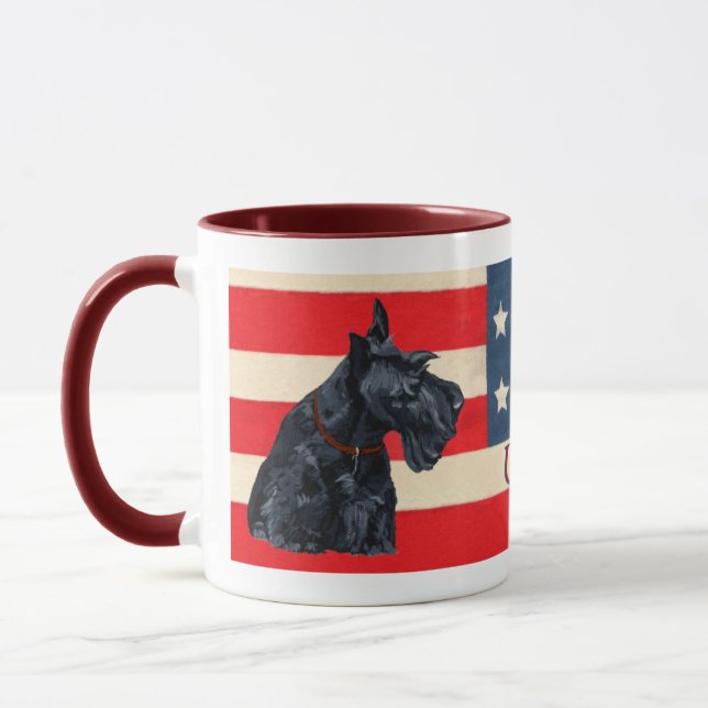 Mug Deux Tériers Écossais Patriotes (Gauche)