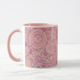 Mug Deux tonalités d'art indigène "Connexions"