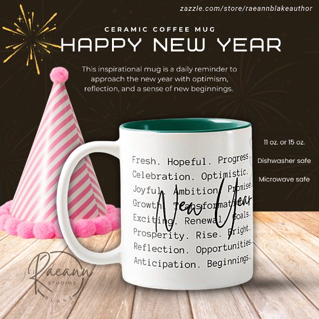 Mug deux tons pour sentiments inspirants de Nouvel (Créateur téléchargé)