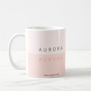 Mug Deux tons rose minimaliste