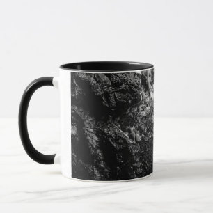 Mug deux tons Vagues océaniques Noir et Blanc