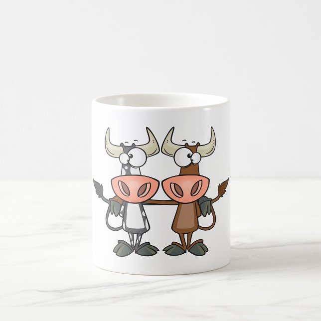 Mug Deux vaches de dessin animé (Créateur téléchargé)