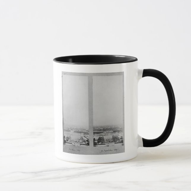 Mug Deux vues de la construction d'Eiffel 2 (Droite)