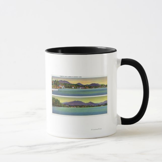 Mug Deux vues sur le lac Flower (Droite)