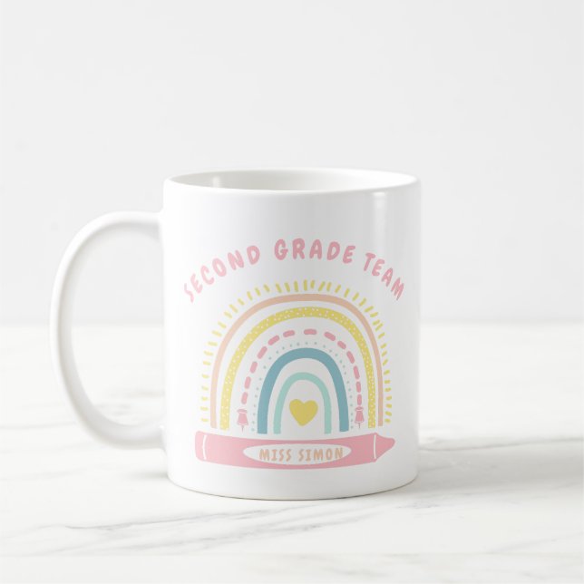 Mug Deuxième équipe de 2e année professeur de groupe R (Gauche)