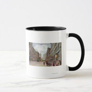 Mug Deuxième vue d'avenue de rue des syndicats