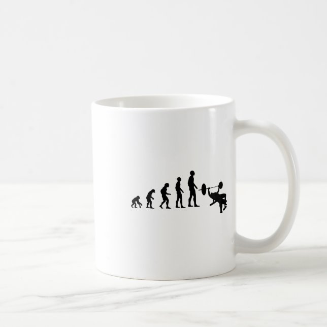 Mug Développé couché Bodybuilding Évolution drôle Forc (Droite)