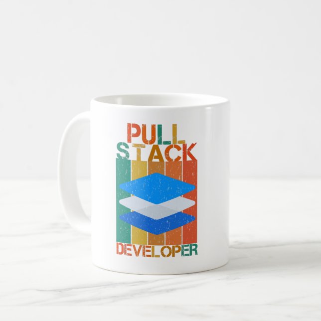 MUG DÉVELOPPEUR DE PILES DE PULL - DÉVELOPPEUR DE PILE (Devant gauche)