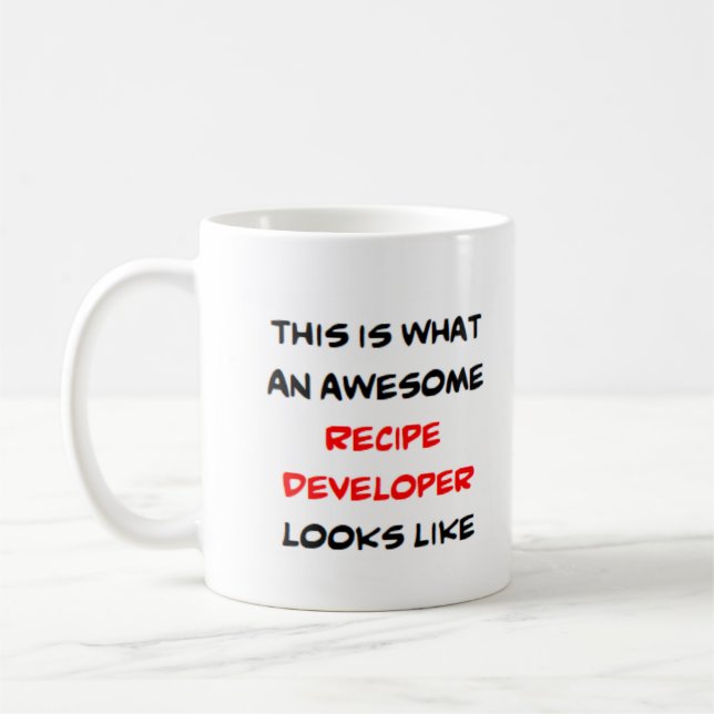 Mug développeur de recettes, génial (Gauche)