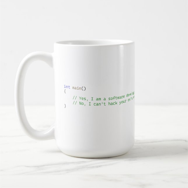 Mug Développeur logiciel (Gauche)