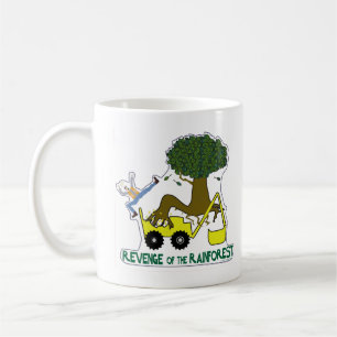 Mug Devenez écolo. Réduire, réutiliser, recycler. Forê