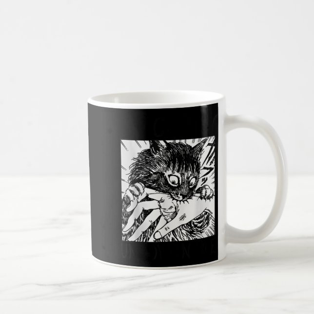 Mug Devenir ingouvernable - Black Cat Mâle de morsure  (Droite)