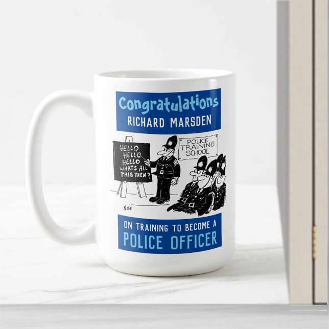 Mug Devenir un officier de police (Créateur téléchargé)