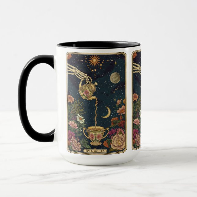 Mug Déverser le thé avec mystique - Tarot (Gauche)