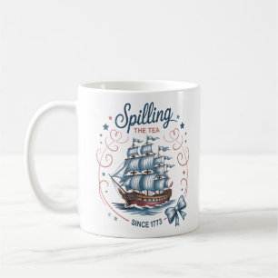 Mug Déverser Le Thé Depuis 1773 4 juillet Patriotique
