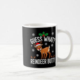 Mug Devinette drôle Quel cul de renne Renne de Noël
