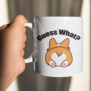 Mug Devinez quel Humour Corgi Butt