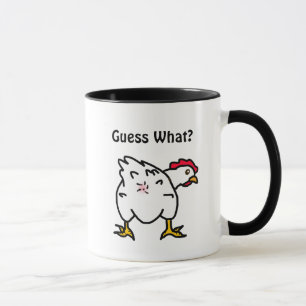 Mug Devinez Quoi ? Beurre de poulet drôle Humour de po